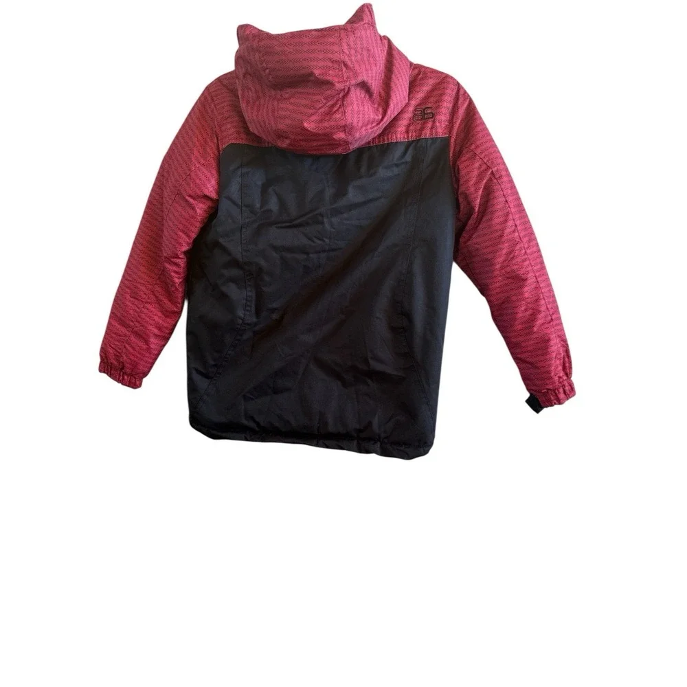 Arctix Slalom Red Black Boys Sz Medium 5K Insulated Hooded OutdoorJacket Pockets